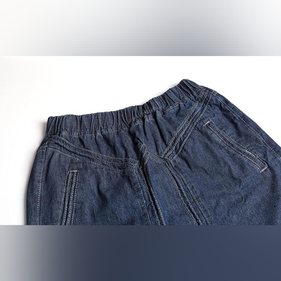 Gypsy Boho Blue Denim Maxi Skirt - Picture 2 of 4